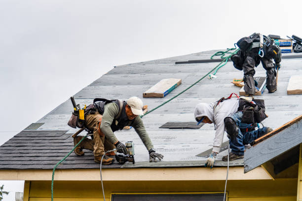 Professional Roof Installation technician working in Center Rutland, VT